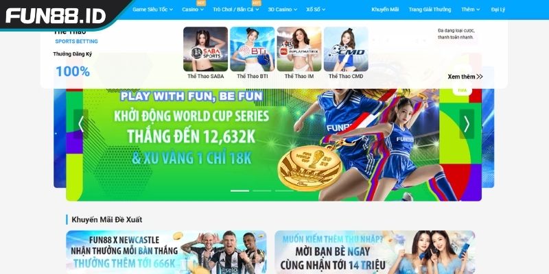 Tổng quan về sảnh thể thao BTI FUN88